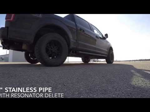 2015 Ford F-150 5.0L - Magnaflow exhaust dual side exit before rear tire part # 19054