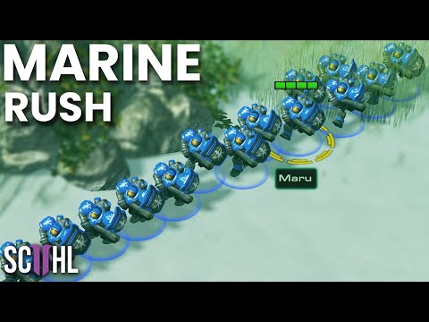 Maru’s Mass Marine Rush vs. Scarlett - Starcraft 2