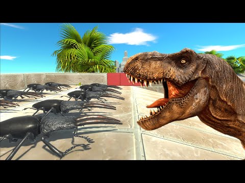 Escape From Giant Stag Beetle - ARBS - Animal Revolt Battle Simulator