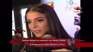 Dalisa Alegría se molesta al preguntarle por Mozart La Para