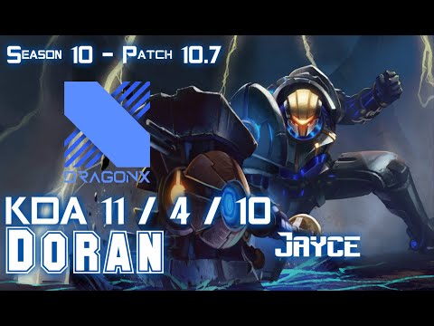 DRX Doran JAYCE vs FIORA Top - Patch 10.7 KR Ranked