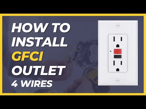 How to Install GFCI Outlet (4 Wires)