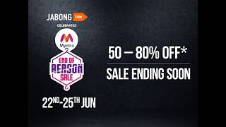 Mynta EORS | End of Reason Sale on Jabong -Last day of Sale