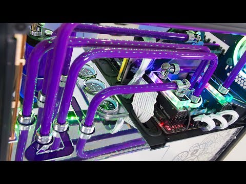 $5200 Custom Water Cooled Gaming & EDITING PC Build | Crazy Time Lapse