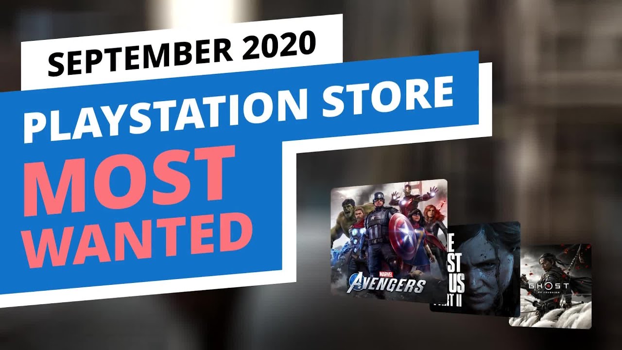 Most Wanted Games in the official PlayStation Store, September 2020