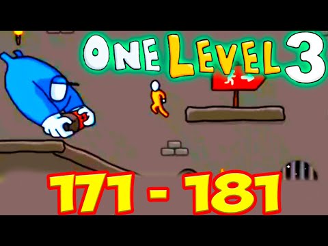 Стикмен. One LEVEL 3. Jailbreak. (171-180 уровни). Побег из ТЮРЬМЫ. БОСС МЕТАТЕЛЬ. Энциклопедия игр