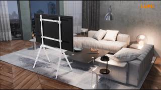 Steel Studio TV Floor Stand | FS14-46F-01 | LUMI