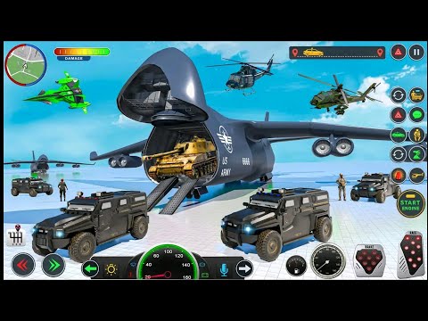 US Army Vehicle Truck Transport Simulator - Army Car Jeep Motorcycle Ship Transport - Gameplay #2