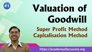 #1 Valuation of Goodwill [Super profit and Capitalisation Method]