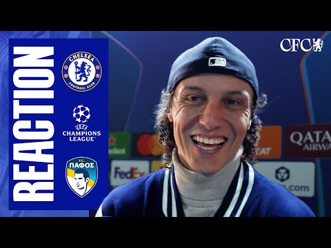 DAVID LUIZ reacts post-Pafos | Chelsea 1-0 Pafos | Champions League 2025/26