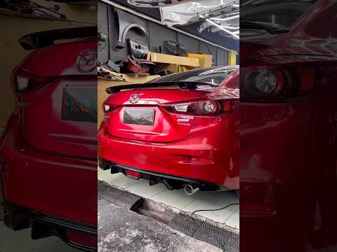 Mazda 3 BM Sedan-Rear Diffuser-Dual Exhaust Enabler Kit-Center LampWe ship worldwide!Mikstoreph.com