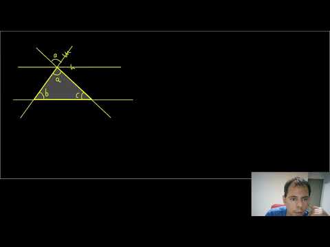 Proof of the sum of the internal angles of a triangle