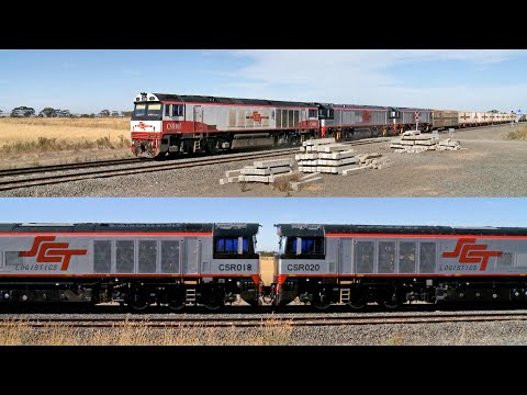 2AM9 SCT Mixed Freight Train With CSR003 CSR018 CSR020 (25/1/2022) - PoathTV Australian Railways