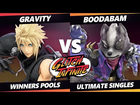 Glitch Infinite - Gravity (Cloud) Vs. Boodabam (Wolf) - SSBU Ultimate Tournament