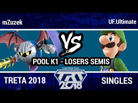 TRT Championship 2018 - mZuzek (Meta Knight) VS UF|Ultimate (Luigi) - Smash Wii U Singles Pool K1