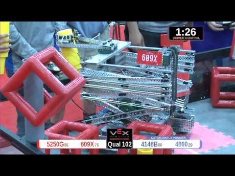2015 VRC Engr Q102 - 5250G 609X vs 4148B 4800 - 38 to 76 - VEX Worlds 2015 - Engineering Division