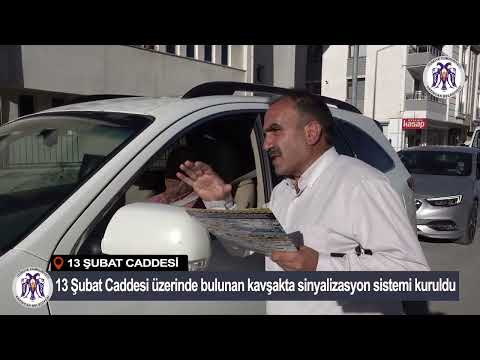 13 Şubat Caddesi yeni sinyalizasyon sistemi 19.09.2023