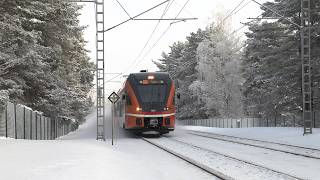 Штадлерские электропоездa 1327 и 1401 близ о.п. Кивимяэ / Stadler EMU's 1327 and 1401