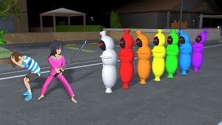 Download lagu Yuta Dan Mio Bertemu Hantu Pocong Rainbow Warna Warni Full Movie || Sakura School Simulator mp3