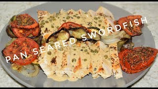 Pan Seared Swordfish Steak - How To Make Swordfish au Poivre - Fish Recipes