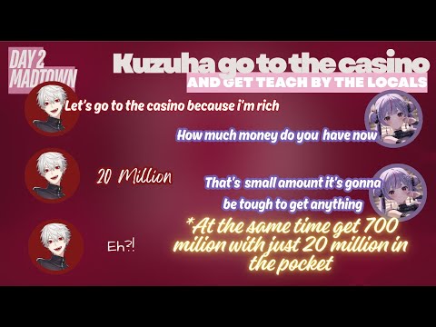 【ENG SUB】First Time Going To Casino On MADTOWN【Madtown/Kuzuha/Nijisanji/VCRGTA】