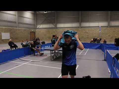 MATRIX TT CUP men's singles semi final Larry Trumpauskas Vs Umair Mauthor 