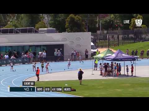 BOYS U10 4X100M HEAT 1 - 2017 SUBWAY STATE RELAY CHAMPIONSHIPS // LAVicTV