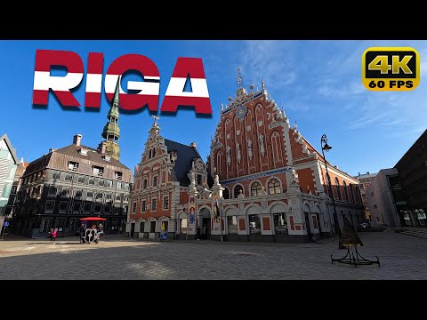 Riga, Latvia - Walking Tour | March 2024 [4K/60fps]