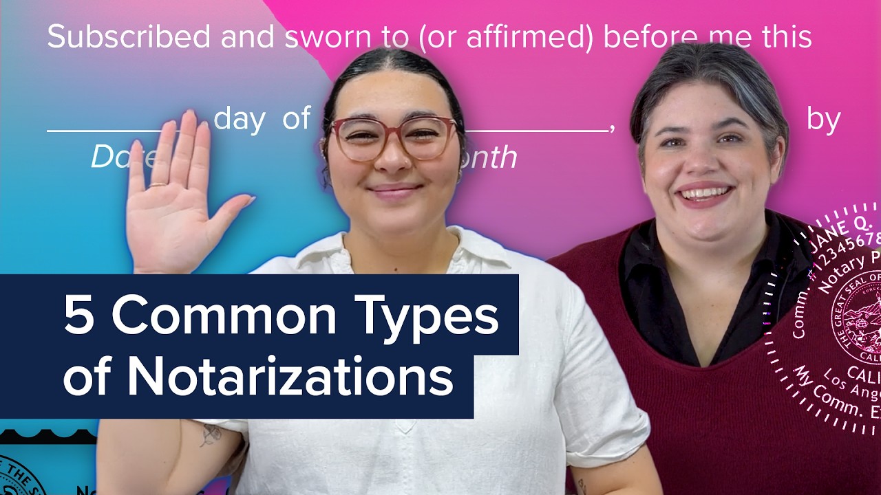 5 Most Common Notarizations Explained