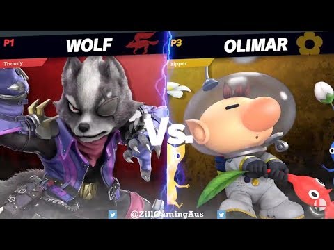 Match of the night! Thompsinus (Link, Wolf) vs ZipperTheRipper (Olimar)