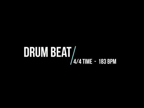 DRUM BEAT - 4/4 TIME [183 BPM]