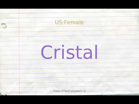 How to pronounce cristal