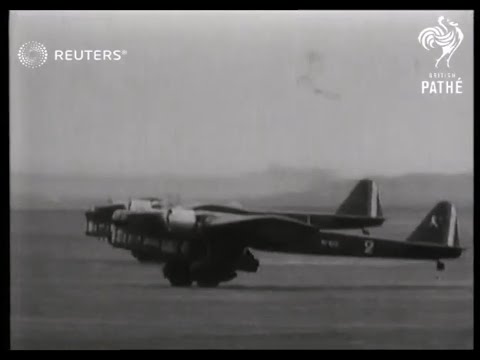 French bombers Bloch MB.210 and Amiot 143 bombing training (1939)