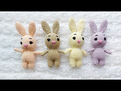 Croșetăm iepuraș mic 13,5 cm/Crocheted little bunny