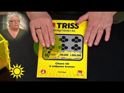 Trissvinnaren tror på otursnumret 13 och det lönade sig - Nyhetsmorgon (TV4)