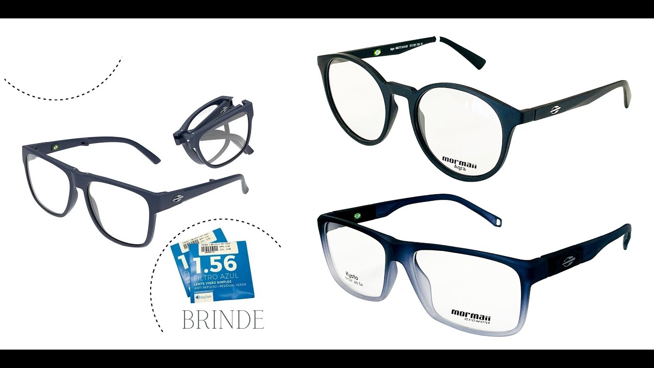 Lançamento Armação Óculos Grau Mormaii 2022 Lentes Anti Reflexo de Brinde