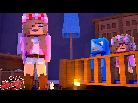MY BABYSITTER IS..... EVIL LITTLE KELLY minecraft w/ Sharky and Little Kelly