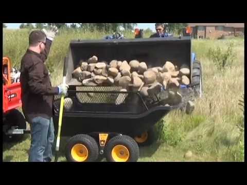 Polar 1,500-lb.-Capacity Tandem-Axle Dump Trailer
