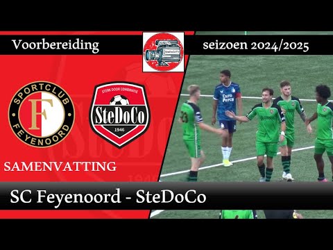 Samenvatting SC Feyenoord - SteDoCo (23/07/24, oefenwedstrijd)