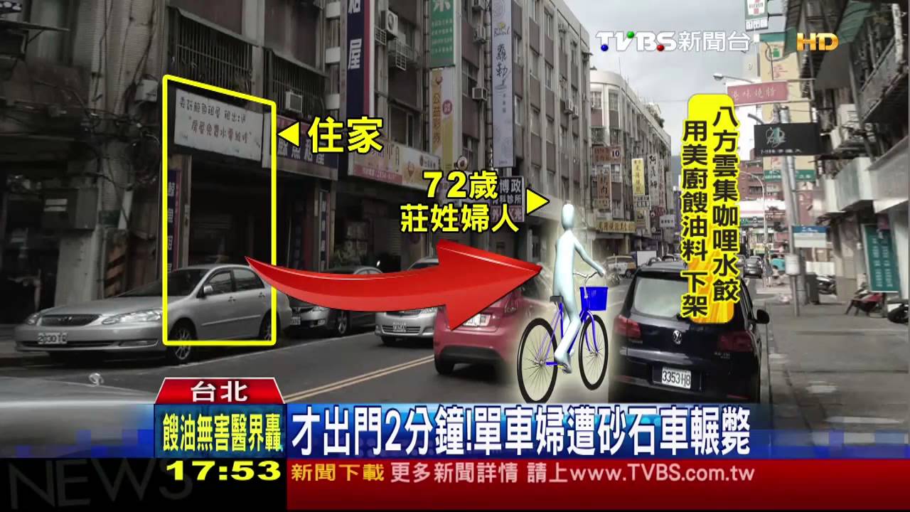 才出門2分鐘! 單車婦遭砂石車輾斃