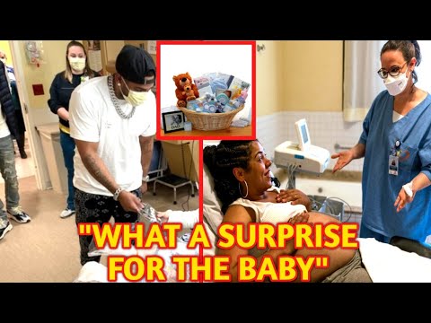 ASHANTI IN TEARS 😭 OF JOY AS NELLY SURPRISE HER WITH BABY GIFT FOR THEIR UNBORN BABY IN THE HOSPITAL