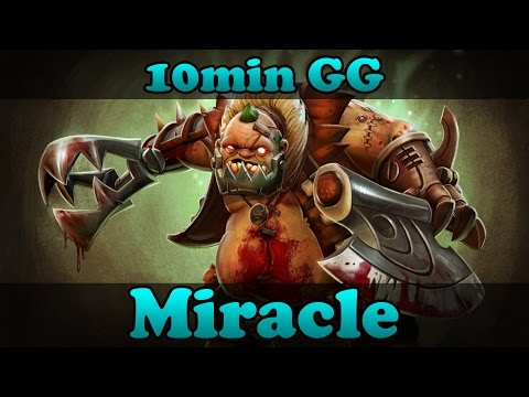 Miracle - Pudge 10min GG Highlights