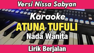 Download lagu Karaoke - ATUNA TUFULI Versi Sabyan Nada Wanita Lirik Berjalan | Free Palestina mp3
