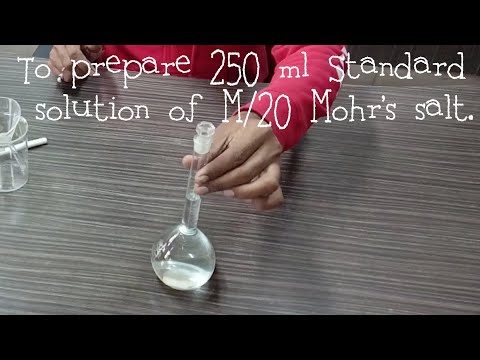 Titration । Preparation of standard solution of Mohr's salt M/20 class 12 chemistry practical file