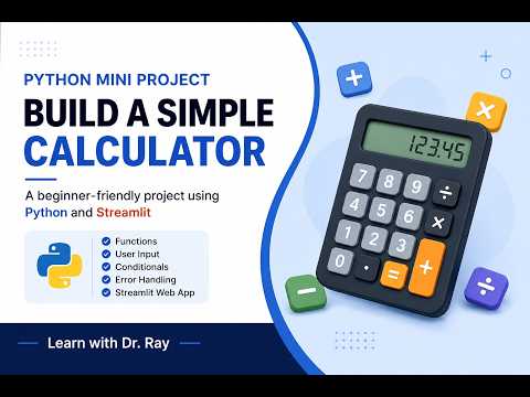 Python Mini Project Build A Simple Calculator With Python Streamlit Beginner Tutorial
