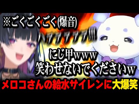 ぎゃう検定をしてみたい / メロコさんの水飲みサイレンに爆笑しすぎて水が飲めなくなるルンルンｗ【狂蘭メロコ ルンルン にじさんじ 】