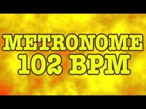 102 BPM Metronome - 10 Minute Metronome - 102BPM Click Track - 10 Minute Timer - Metrónomo 102