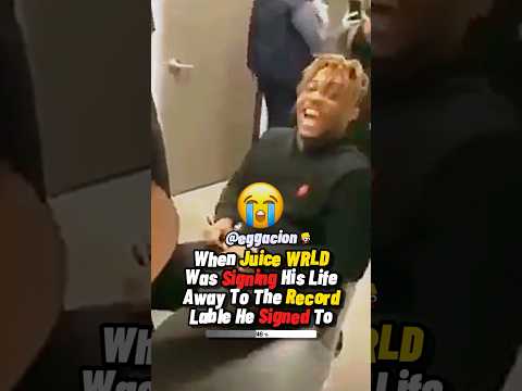 WHEN JUICE WRLD SIGNED HIS LIFE AWAY…