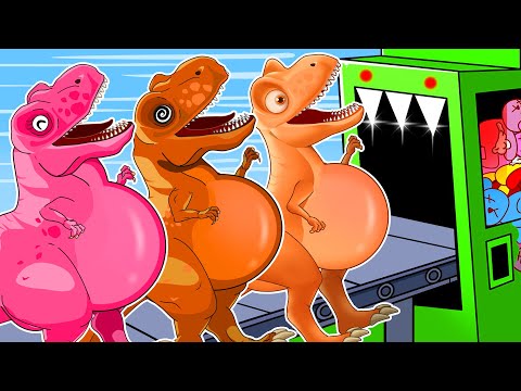 TRICERATOPS PREGNANT REXY vs ALL LARGE HERBIVORE & CARNIVORE: T-rex Magic Fight in Jurrassic World.