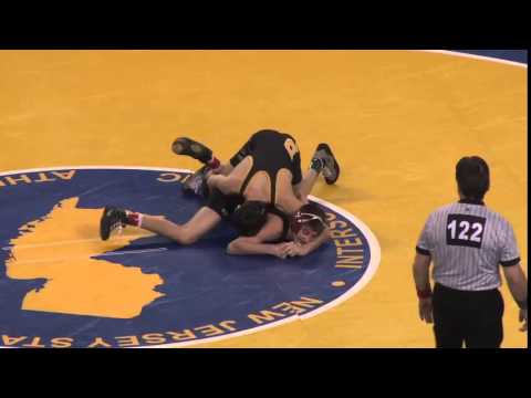 Wrestling Championship semifinals, 106lbs:  Gerard Angelo beats Quinn Kinner